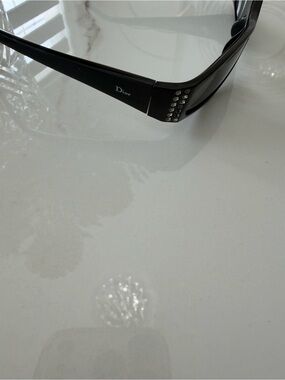 Dior Black Sunglasses with Crystal Temple Accents
VINTAGE !!